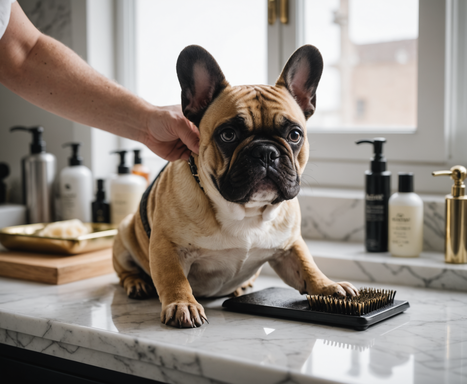 Gentle brushing